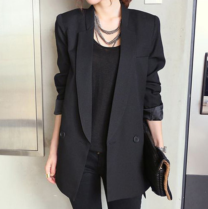 Piper Nolan | Chic Notched Collar Blazer For Women
