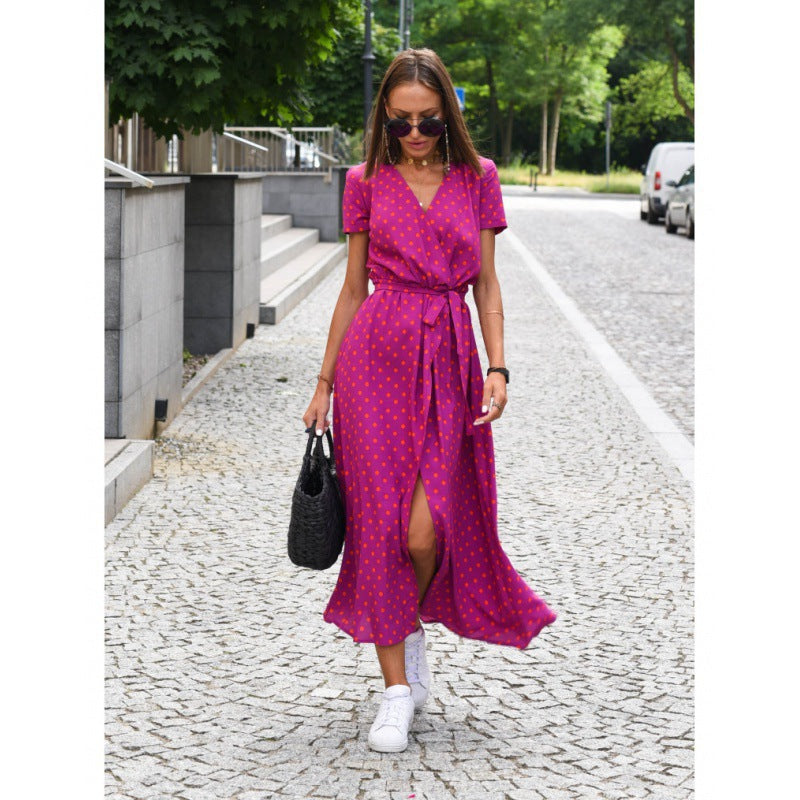 Grace Anderson | Wrap V-Neck Summer Dress For Women
