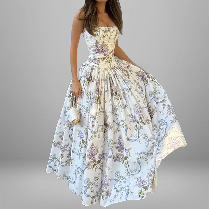 Phoebe Hughes | Floral Print Maxi Dress For Women