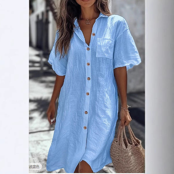 Ivy Bennett | Button-Front Summer Dress For Women