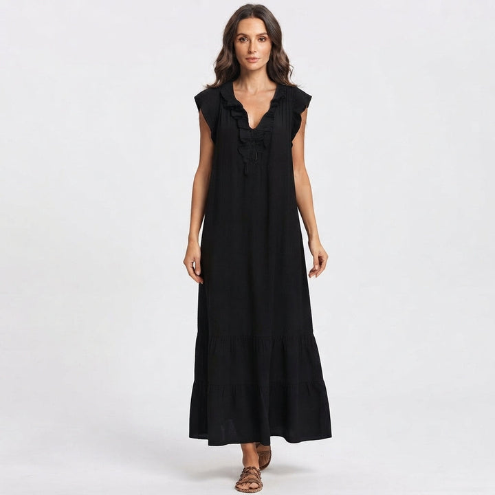 Isla Campbell | Ruffle Summer Dress With Pockets For Women