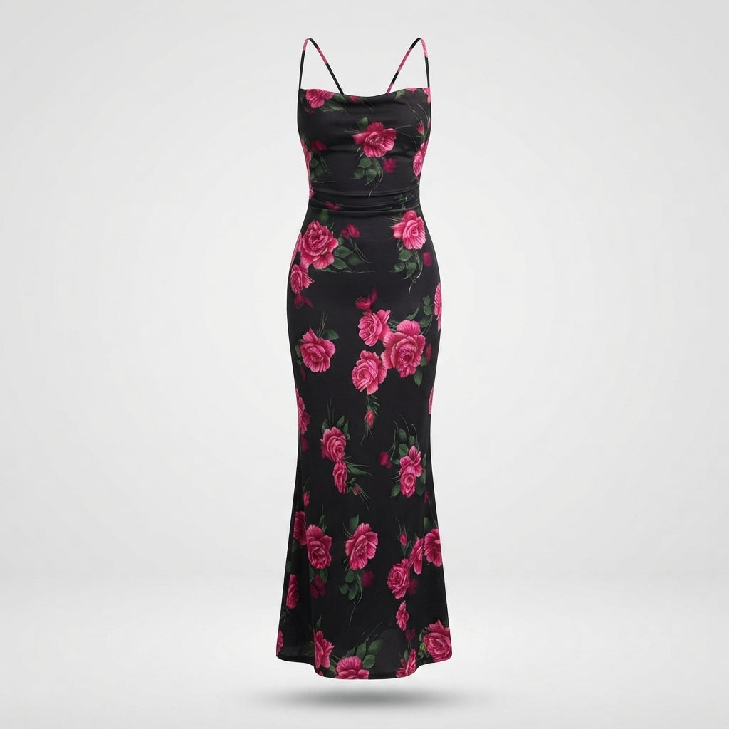 Matilda Kingston | Floral Races Dress With Slim Fit For Women