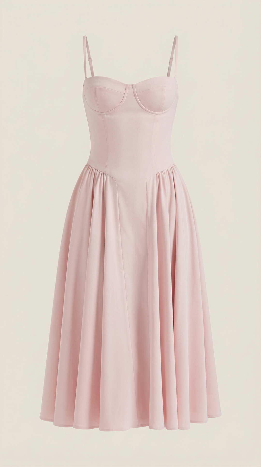 Ulva | Women’s Floral Corset Midi Dress – Sweetheart Neck Summer Dress