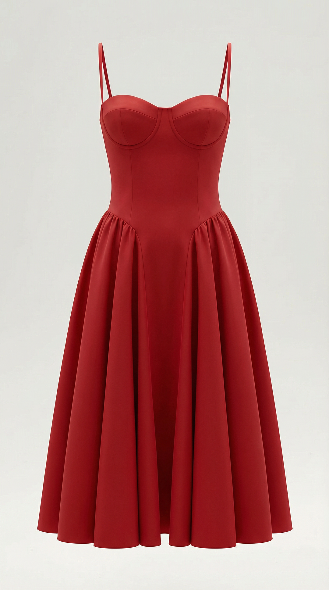 Ulva | Women’s Floral Corset Midi Dress – Sweetheart Neck Summer Dress