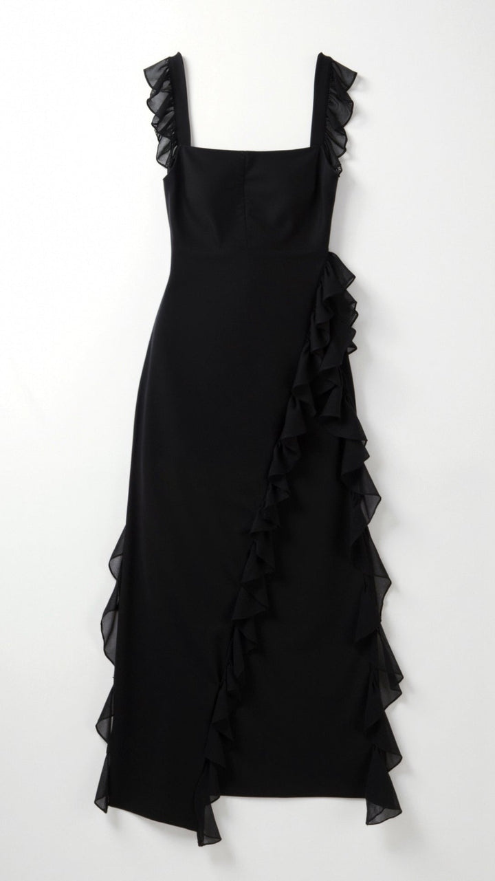 Elavira | Elegant Maxi Dress with Ruffles