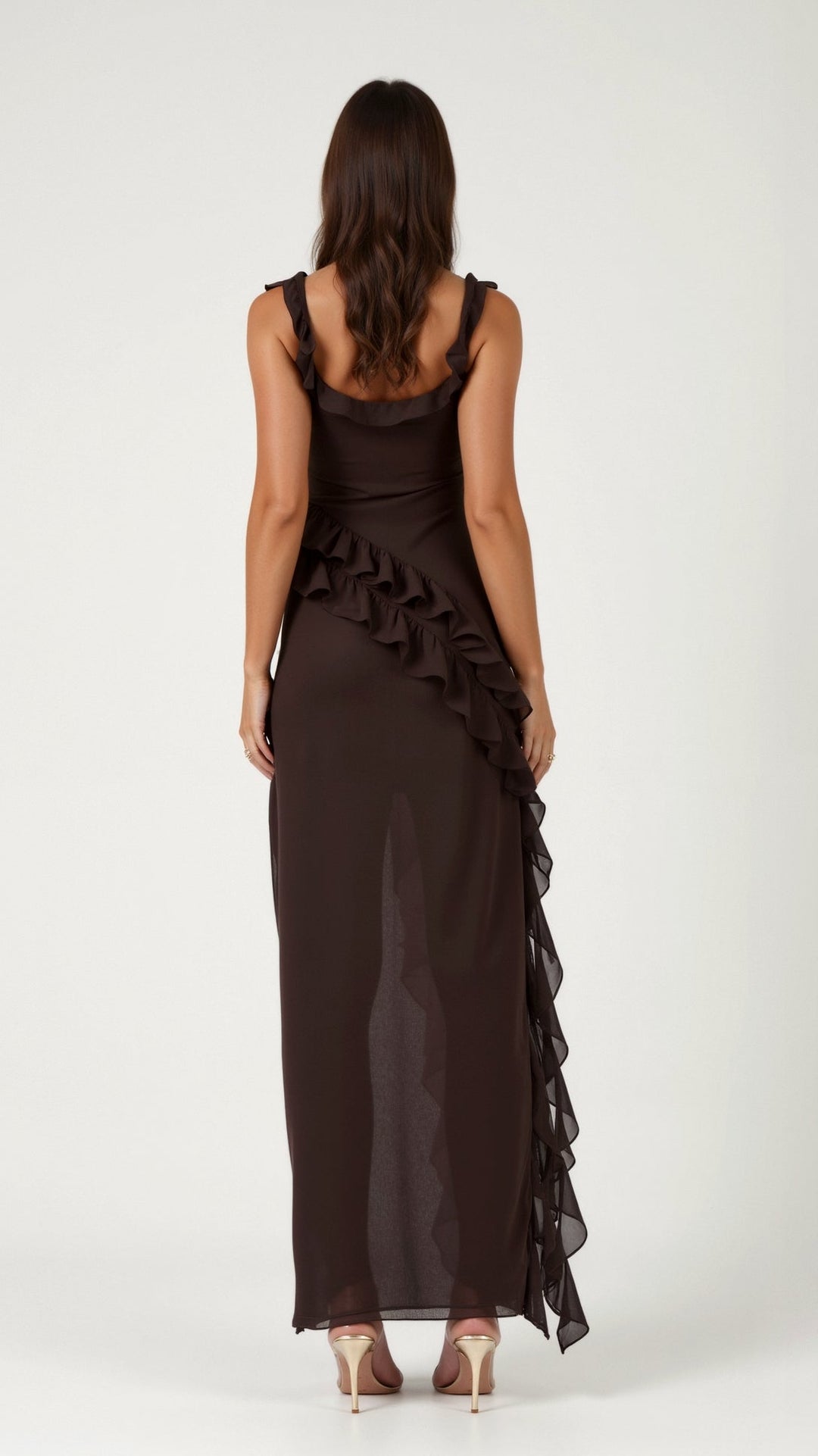 Elavira | Elegant Maxi Dress with Ruffles