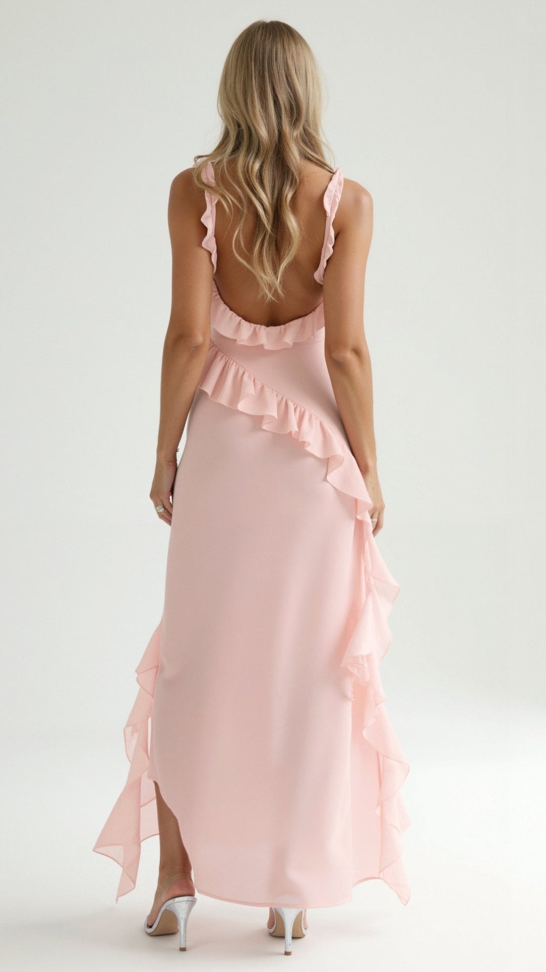 Elavira | Elegant Maxi Dress with Ruffles